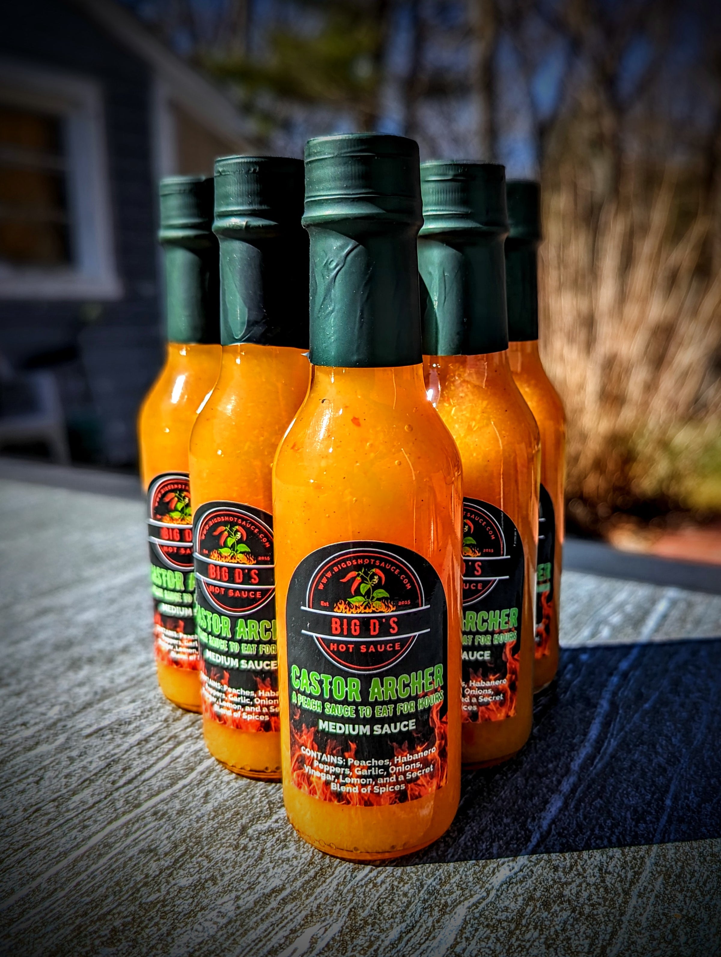Castor Archer - Peach and Habanero Hot Sauce | Big D's Hot Sauce